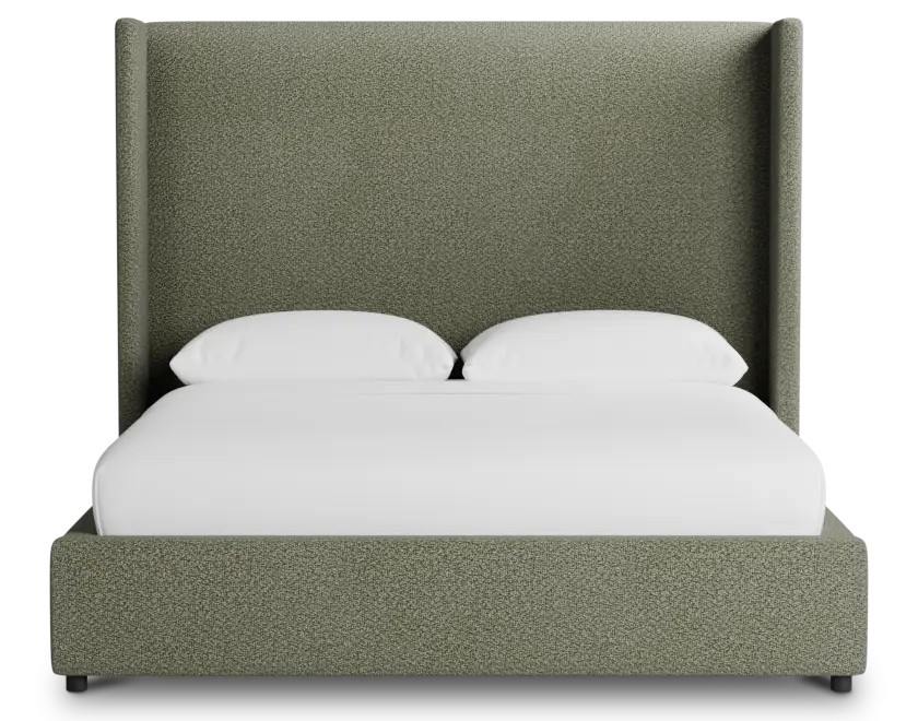 Captiva Sutton Green 60" Upholstered Shelter Bed Captiva Sutton Green 60" Upholstered Shelter Bed