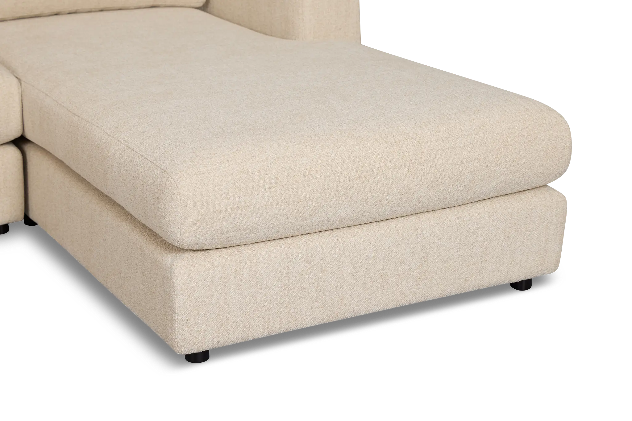 Alma Light Beige Fabric Medium Right Chaise Sectional Alma Light Beige Fabric Medium Right Chaise Sectional