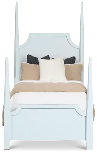 Carolina Light Blue Poster Bed