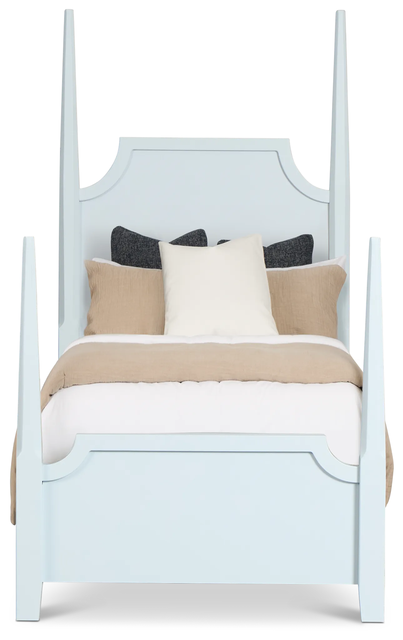 Carolina Light Blue Poster Bed