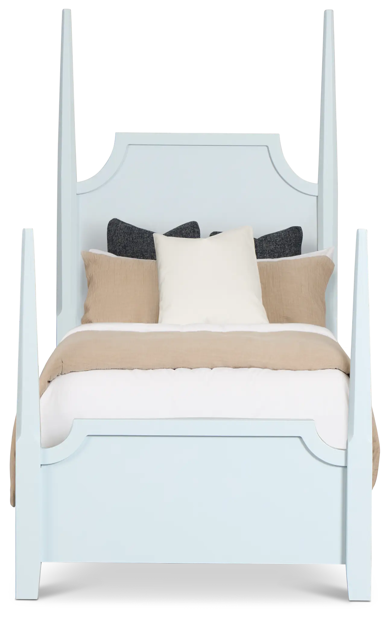Carolina Light Blue Poster Bed Carolina Light Blue Poster Bed