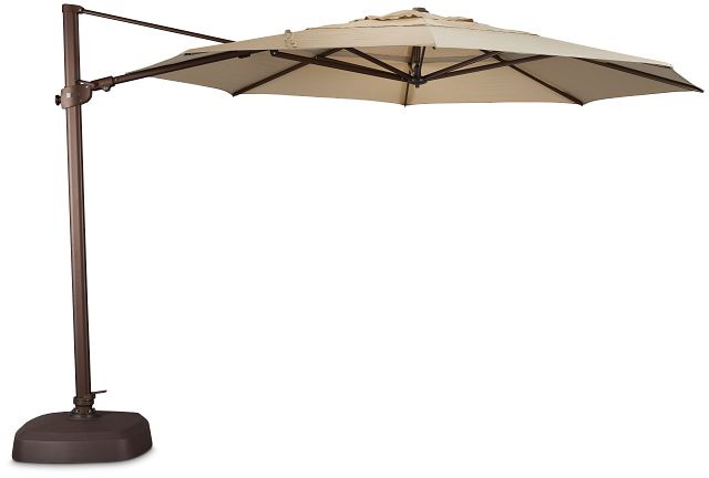 Abacos Khaki Cantilever Umbrella Set