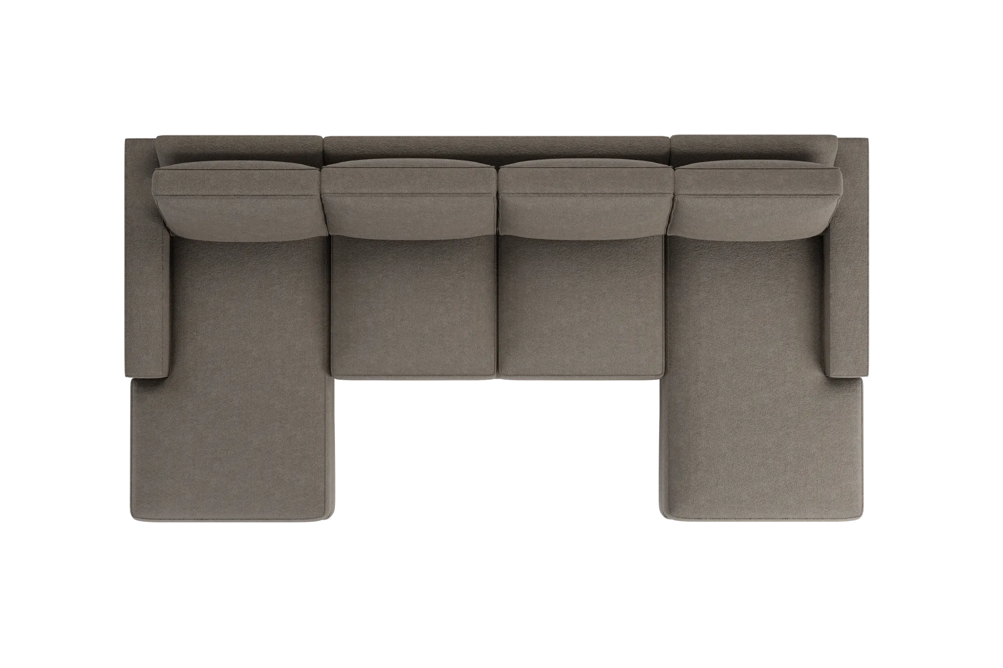 Edgewater Elite Brown Double Chaise Sectional