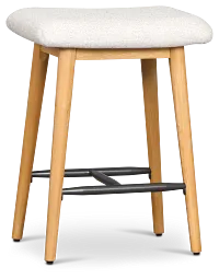 Arlo Light Gray 24" Upholstered Barstool
