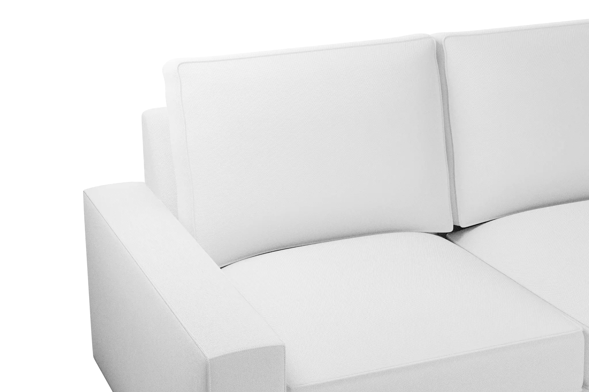Edgewater Peyton White Small Two-arm Sectional Edgewater Peyton White Small Two-arm Sectional