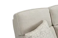 Bayside Light Beige Fabric Power Reclining Sofa