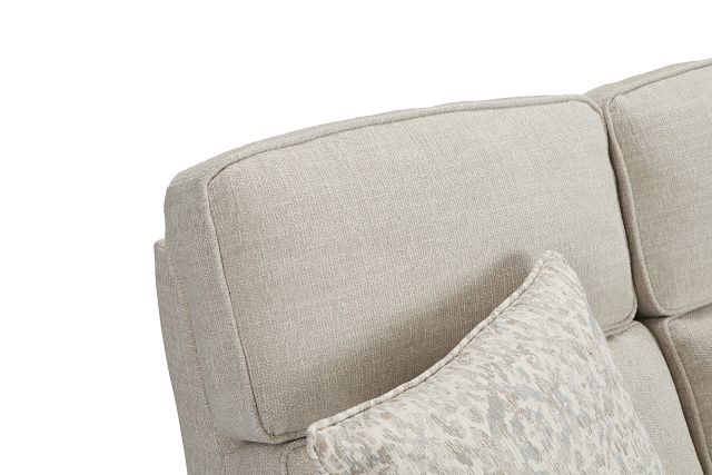 Bayside Light Beige Fabric Power Reclining Sofa