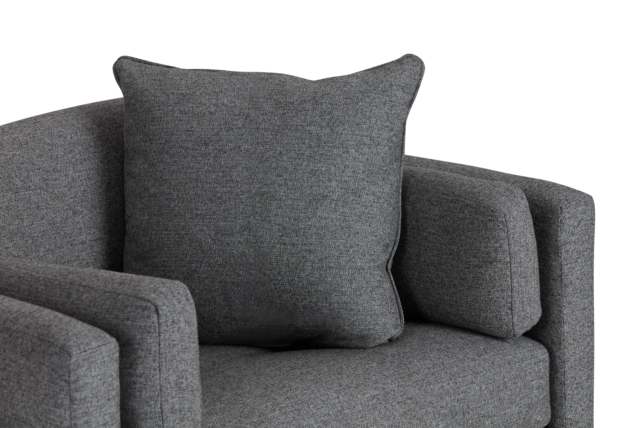 Casen Dark Gray Fabric Chair