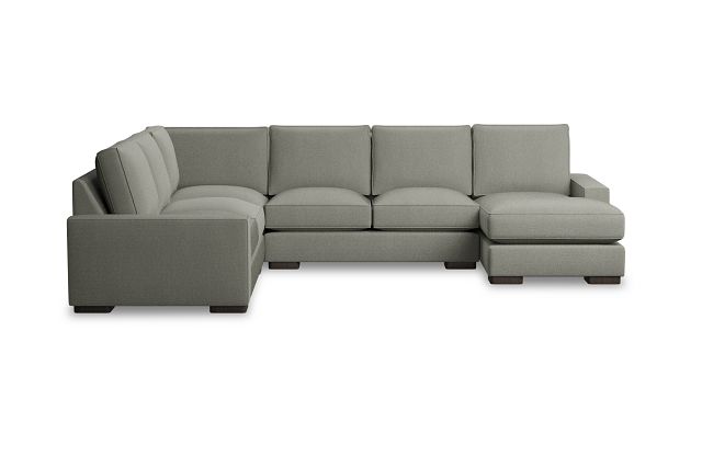 Edgewater Delray Pewter Medium Right Chaise Sectional