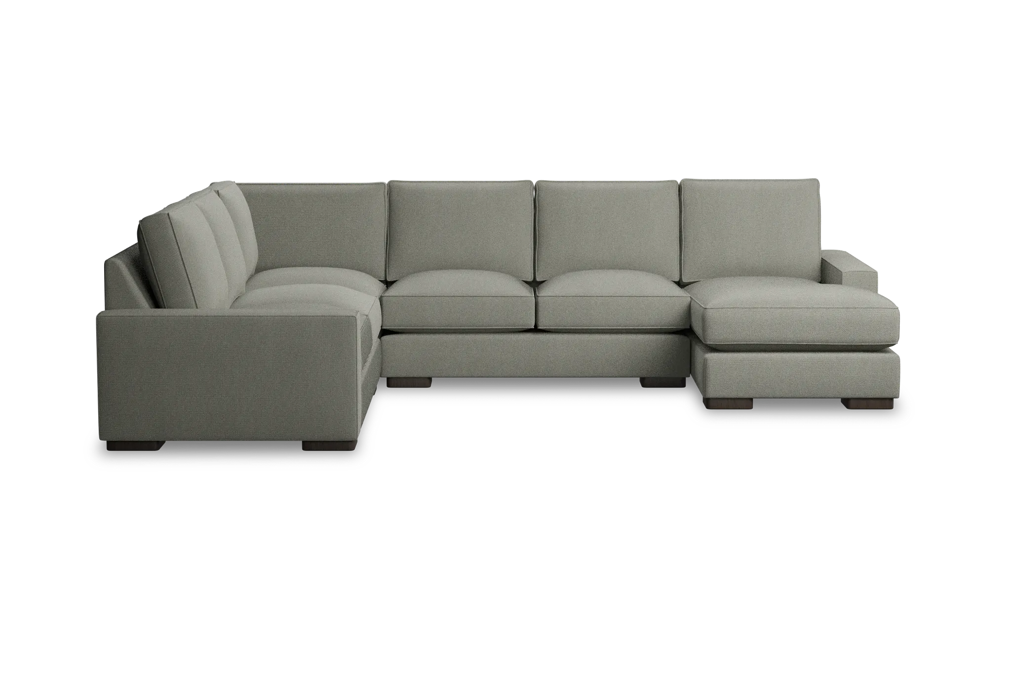 Edgewater Delray Pewter Medium Right Chaise Sectional