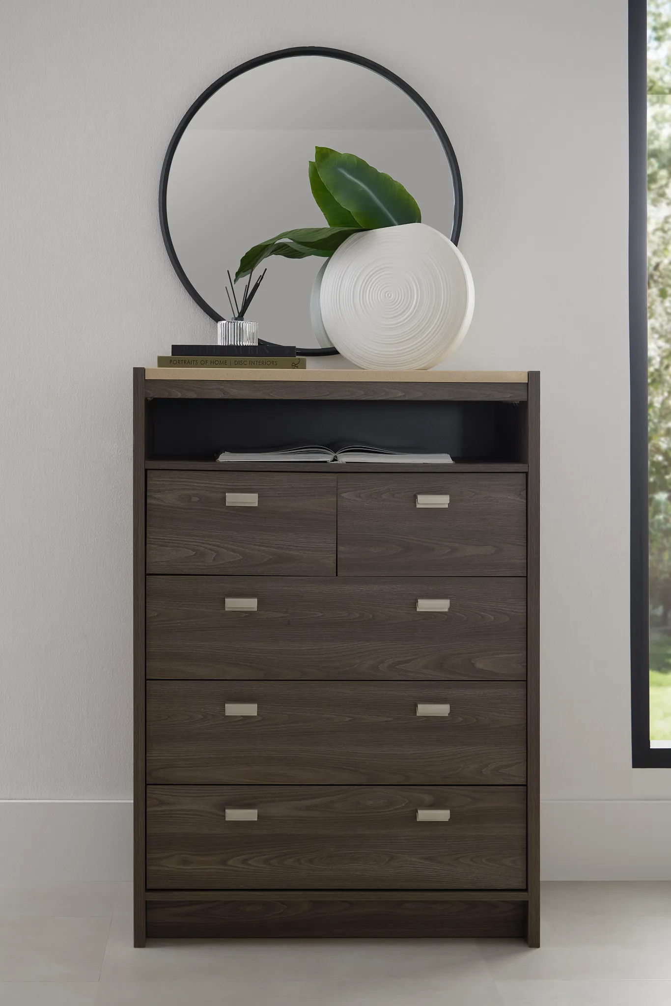 Warren Two-tone Stone Drawer Chest