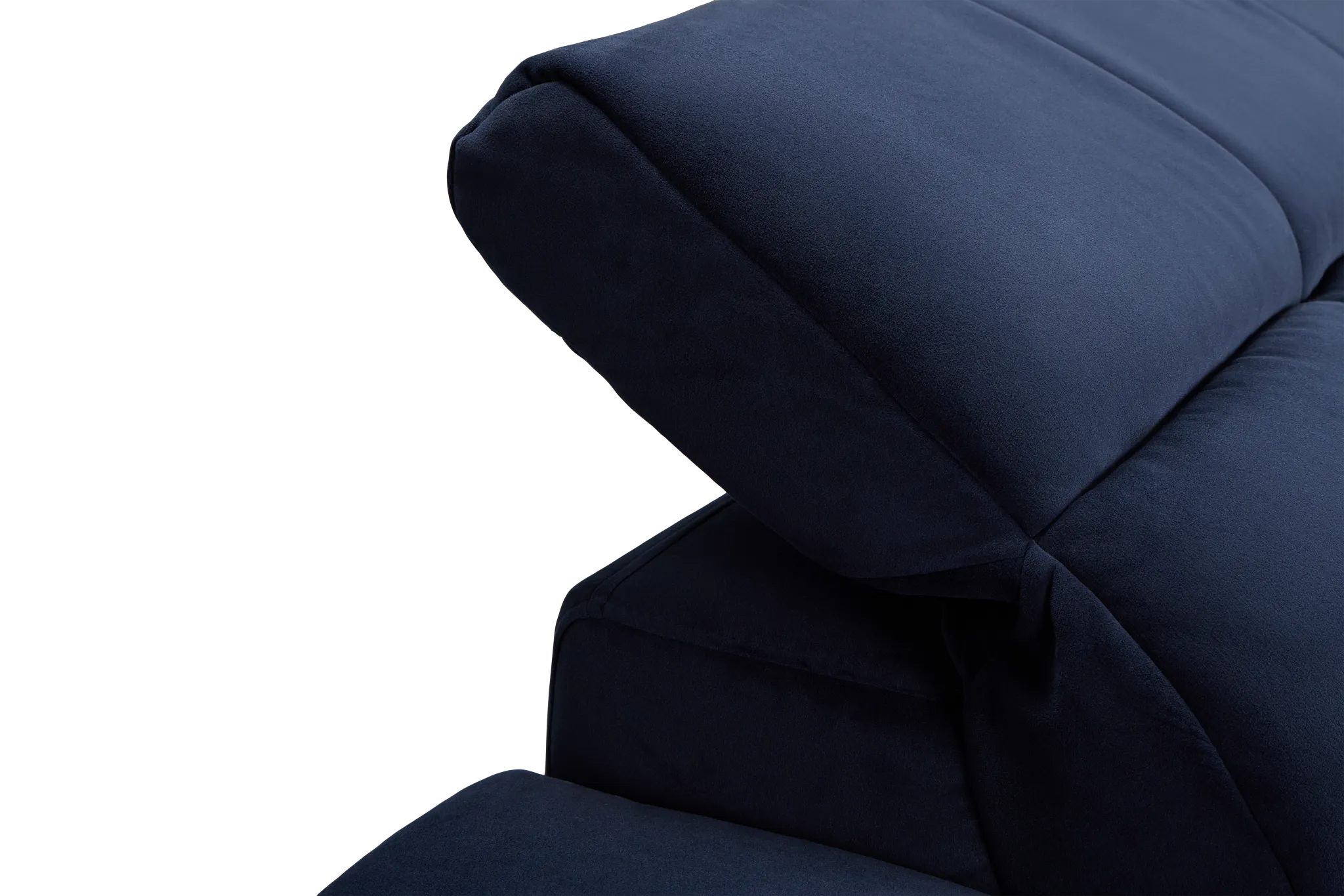 Gemma Navy Velvet Power Reclining Sofa