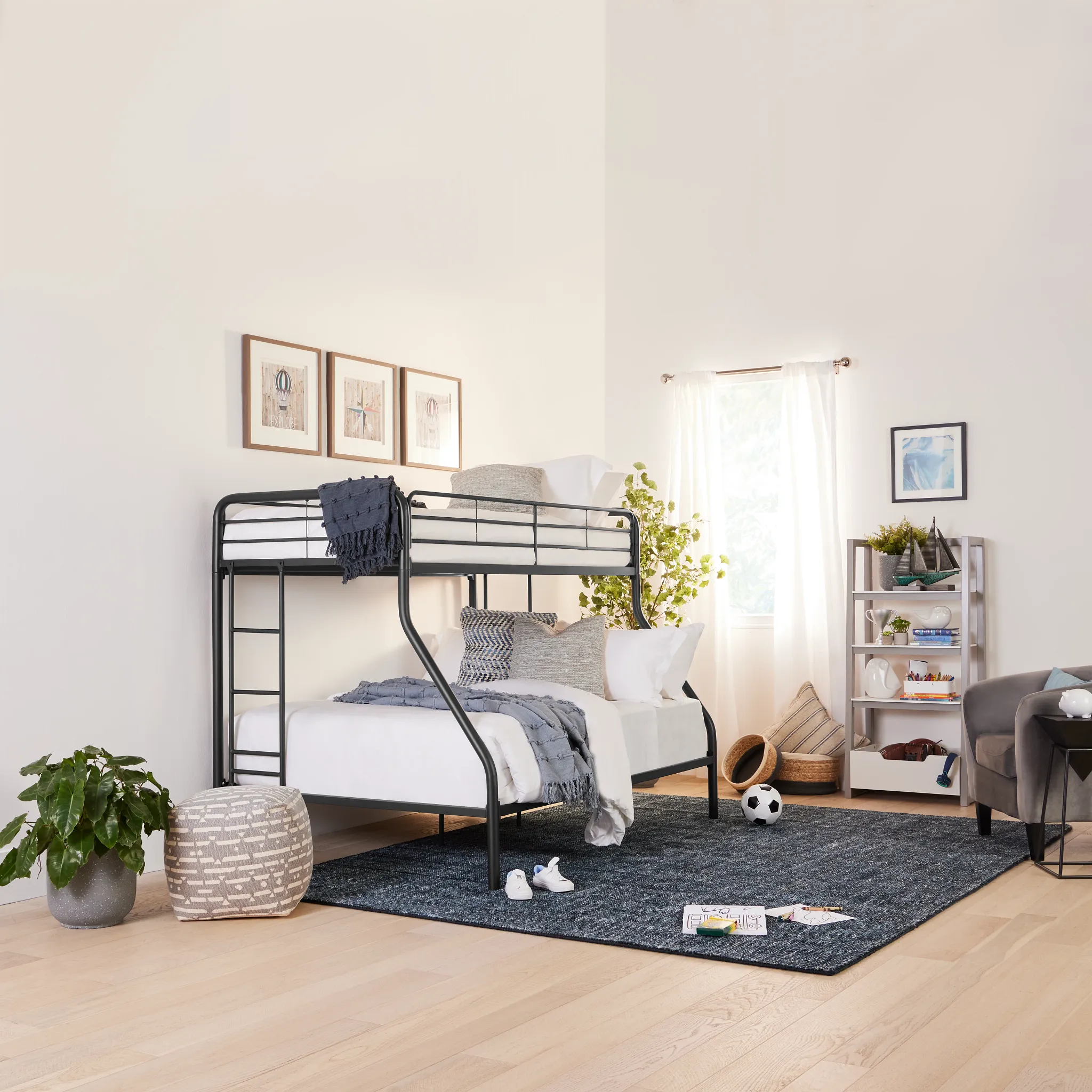 Rory Black Metal Bunk Bed