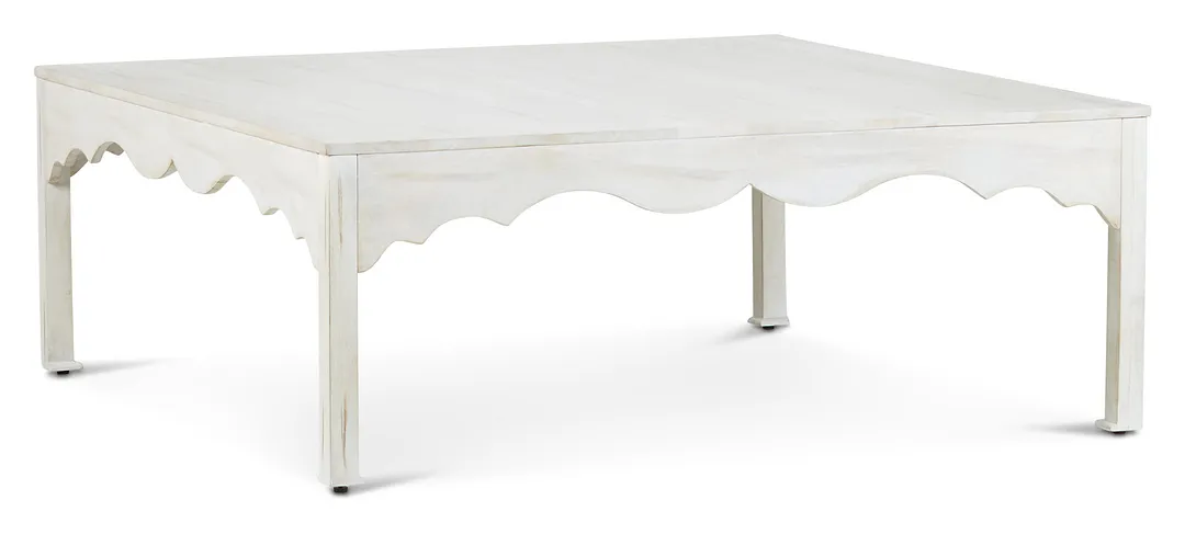 Stacey White Square Coffee Table