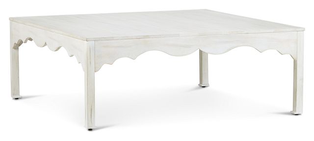 Stacey White Square Coffee Table