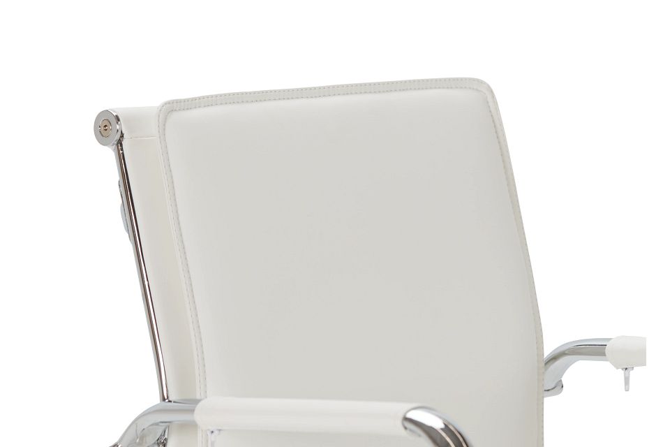 Denver White Uph Desk Chair