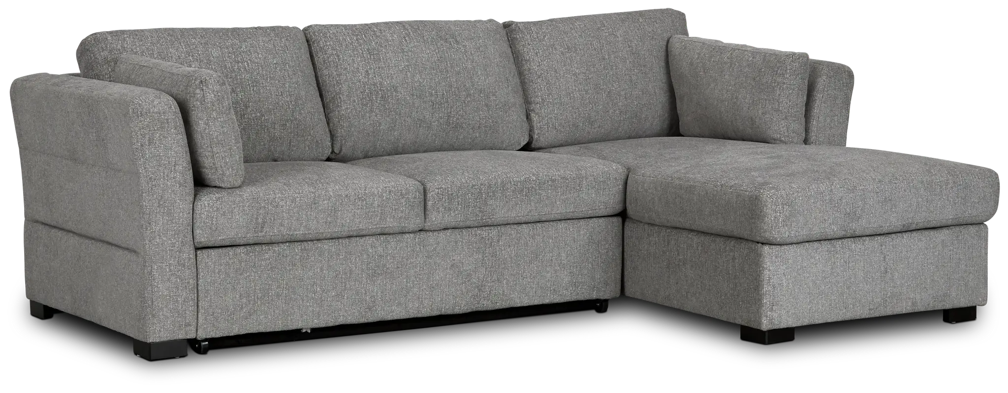 Amber Dark Gray Fabric Small Right Chaise Storage Sleeper Sectional Amber Dark Gray Fabric Small Right Chaise Storage Sleeper Sectional