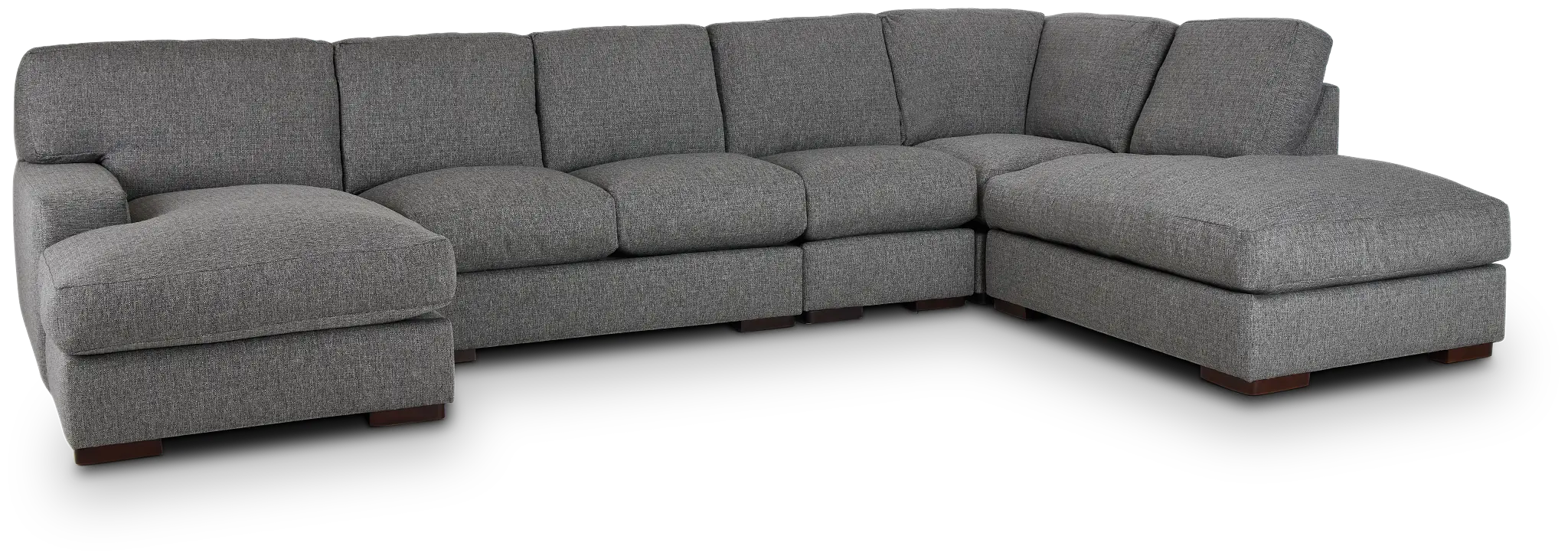 Veronica Dark Gray Down Large Right Bumper Sectional Veronica Dark Gray Down Large Right Bumper Sectional