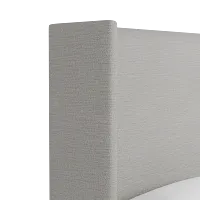 Captiva Maguire Gray 60" Upholstered Shelter Bed