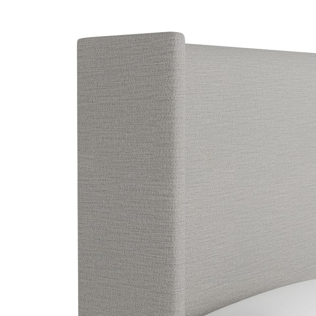 Captiva Maguire Gray 60" Upholstered Shelter Bed