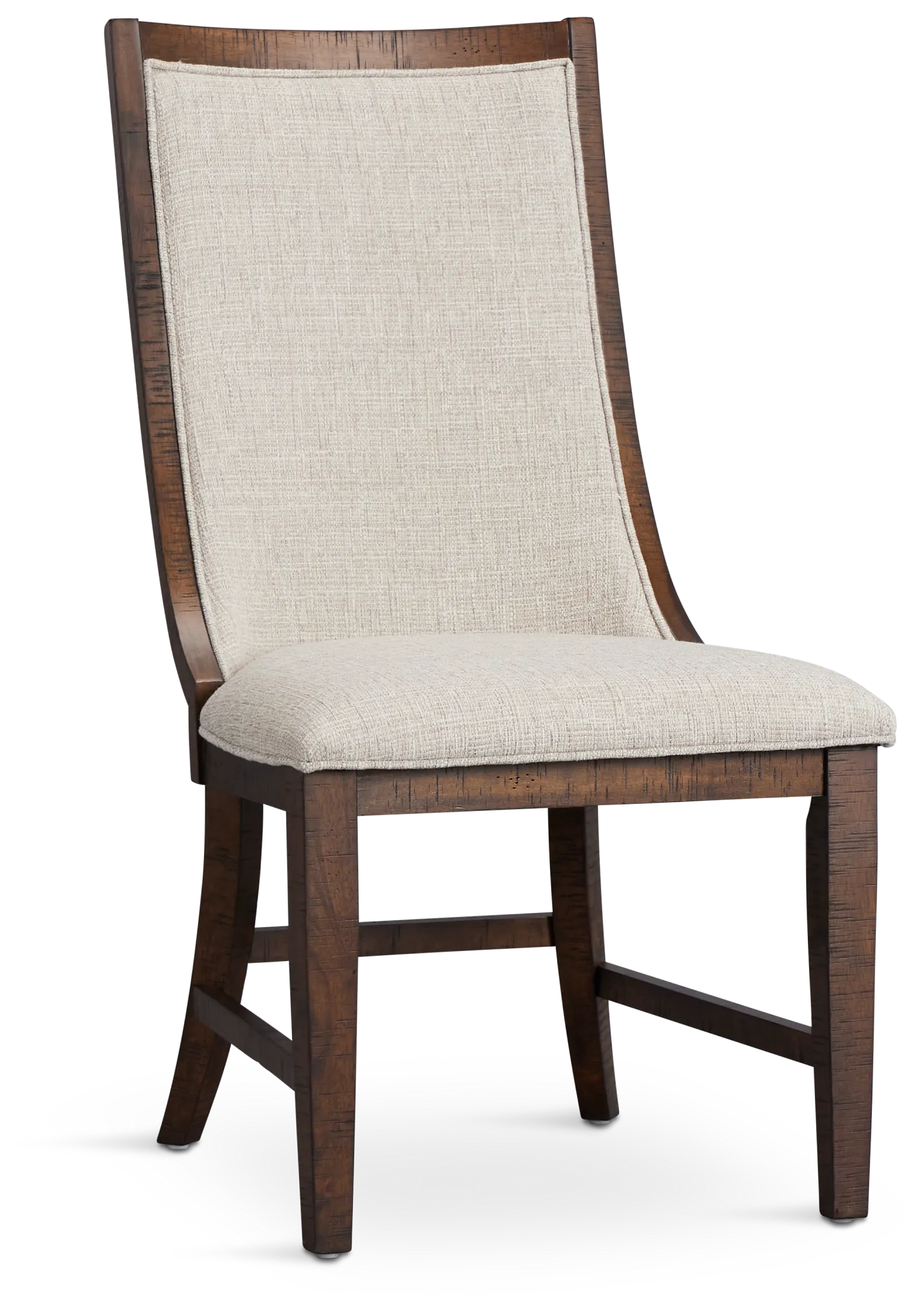 Heron Cove Mid Tone Curved Upholstered Side Chair