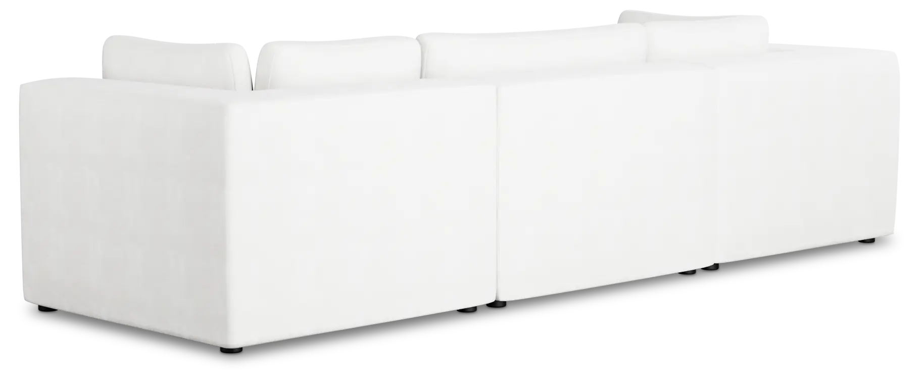 Destin Sutton White Fabric 3 Piece Modular Sofa Destin Sutton White Fabric 3 Piece Modular Sofa