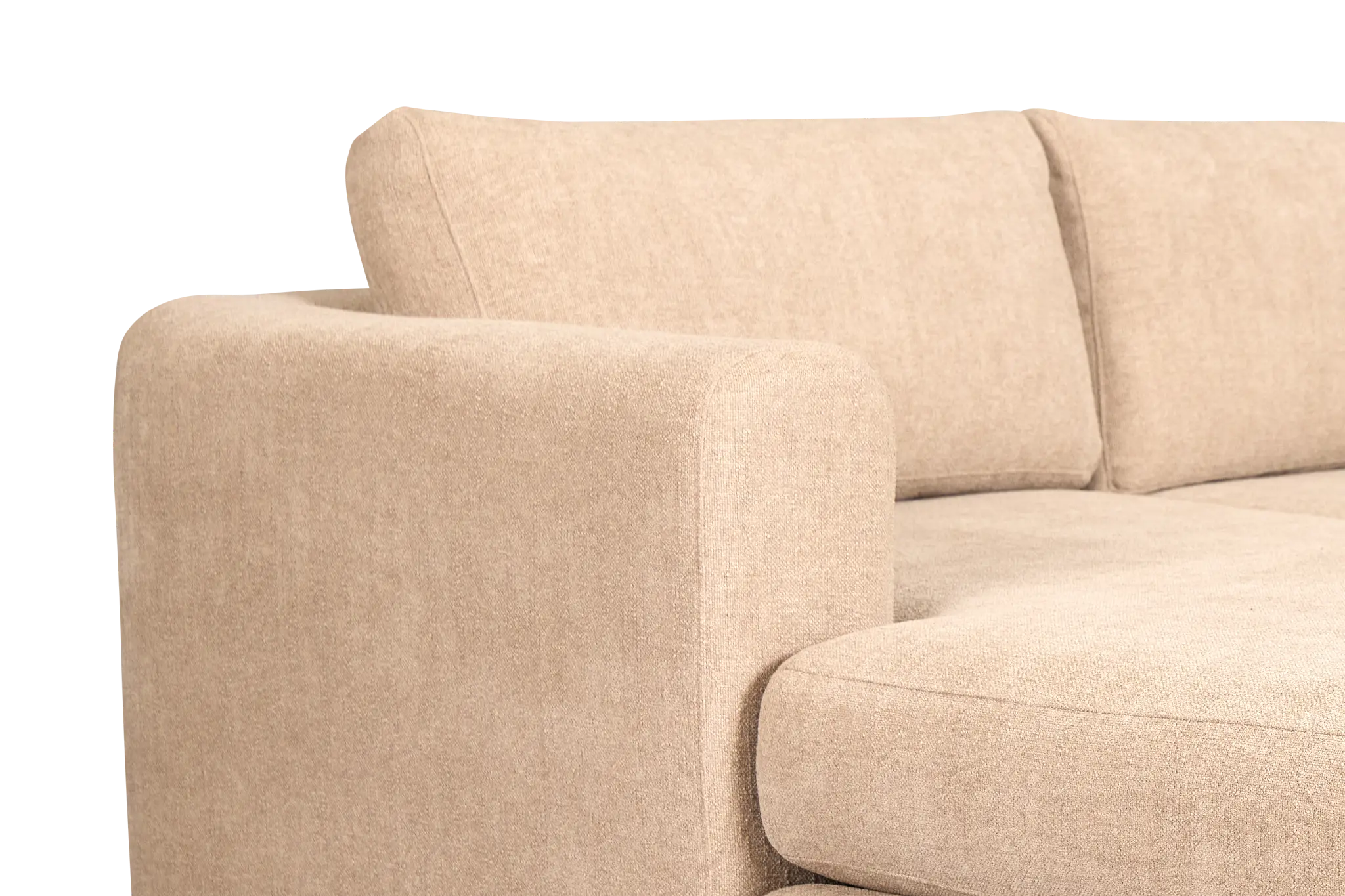 Alma Taupe Fabric Medium Left Chaise Sectional Alma Taupe Fabric Medium Left Chaise Sectional