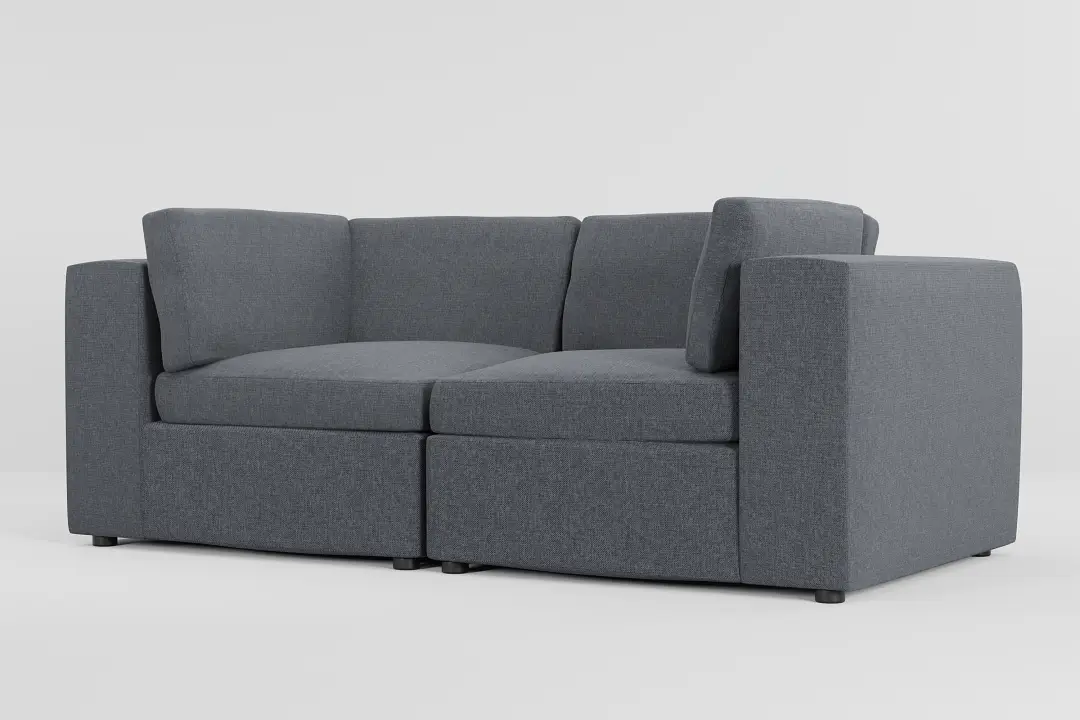 Destin Elevation Gray Fabric 2-piece Modular Sofa Destin Elevation Gray Fabric 2-piece Modular Sofa