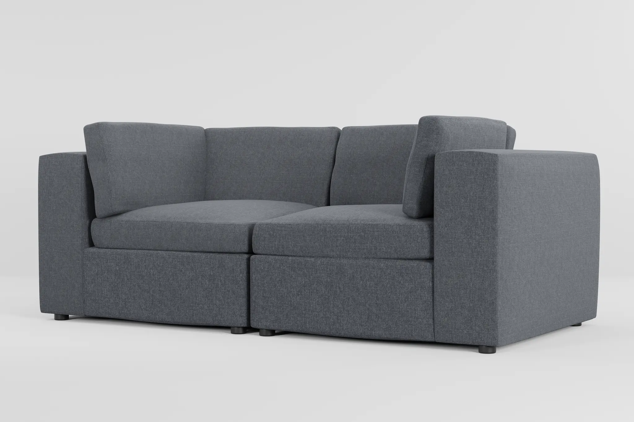 Destin Elevation Gray Fabric 2-piece Modular Sofa Destin Elevation Gray Fabric 2-piece Modular Sofa