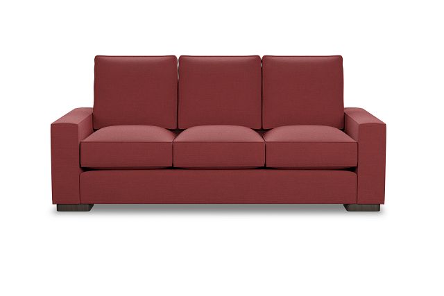 Edgewater Haven Red 84" Sofa W/ 3 Cushions (1)