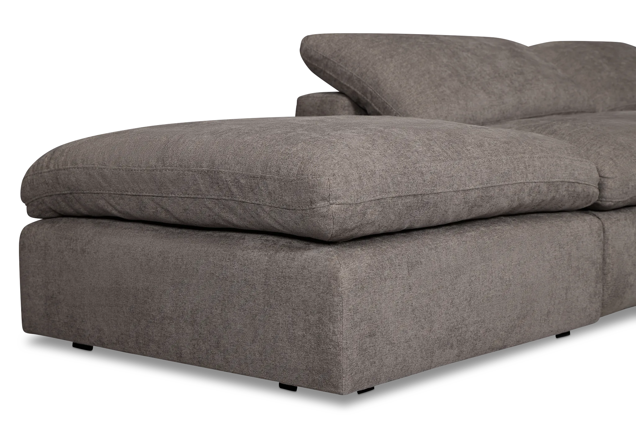 Drift Dark Gray Fabric Medium Dual Power Left Bumper Sectional