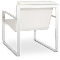 Roslin White Uph Accent Chair