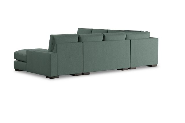 Edgewater Delray Light Green Large Right Chaise Sectional (3)