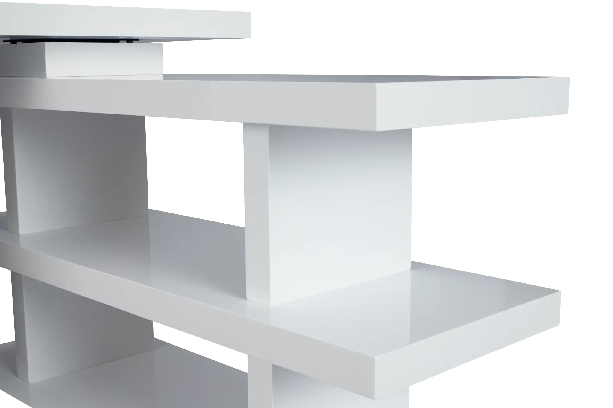 Olympia White Wood L Desk Olympia White Wood L Desk