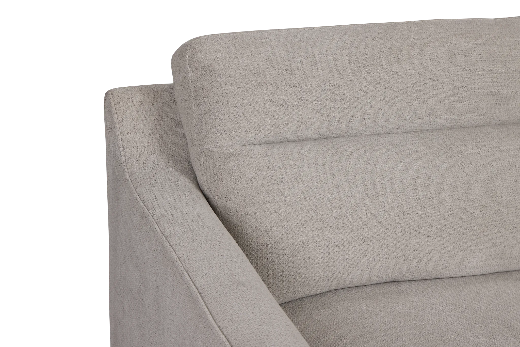 Talia Gray Fabric Left Chaise Sectional