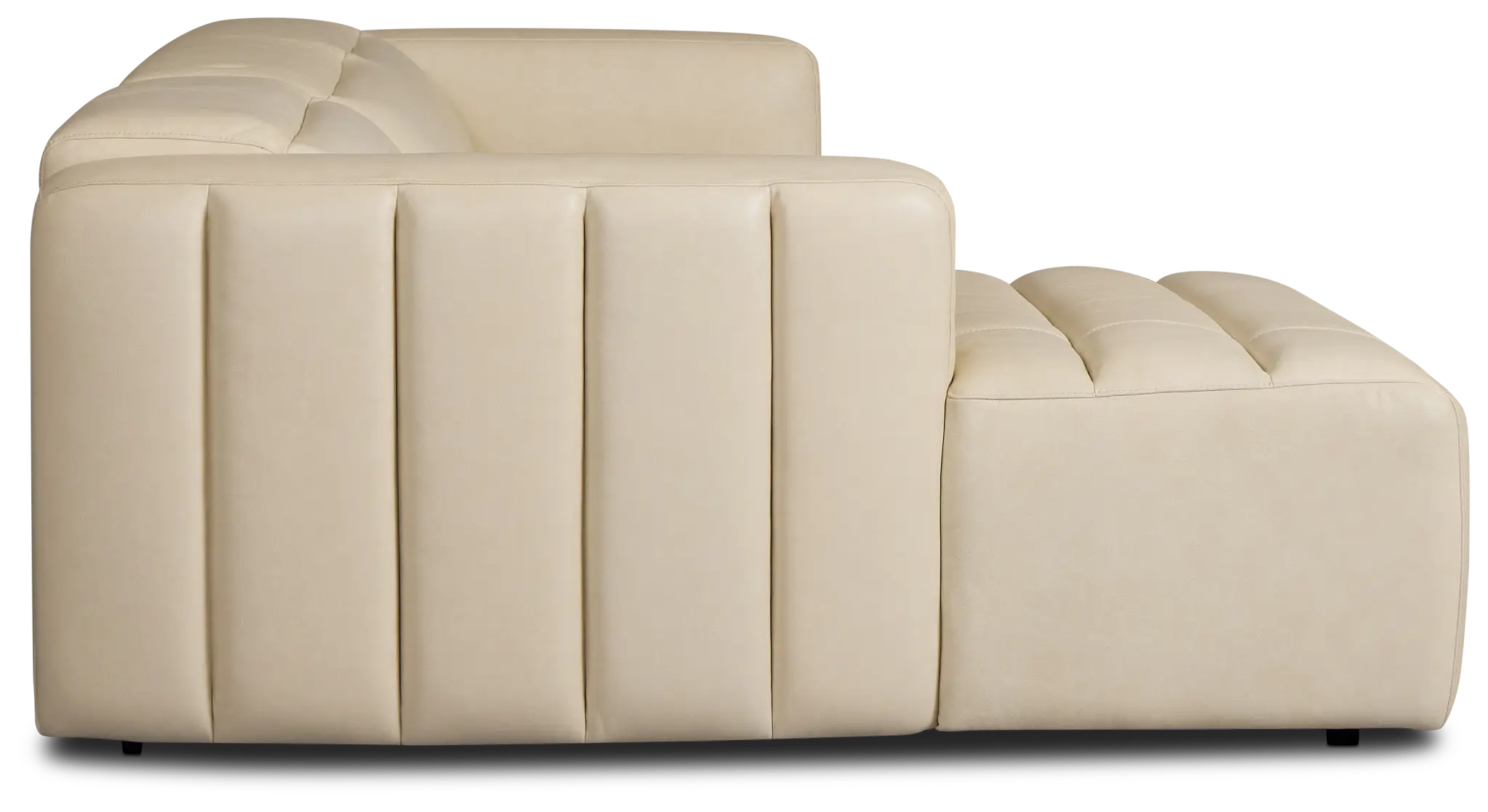 Jace Ivory Lthr/vinyl Left Chaise Power Reclining Sectional Jace Ivory Lthr/vinyl Left Chaise Power Reclining Sectional