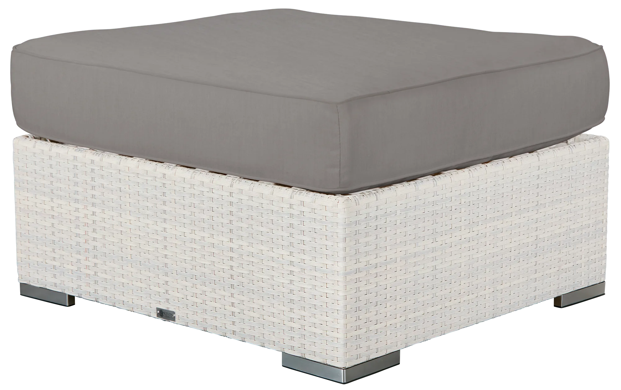 Biscayne Gray Ottoman