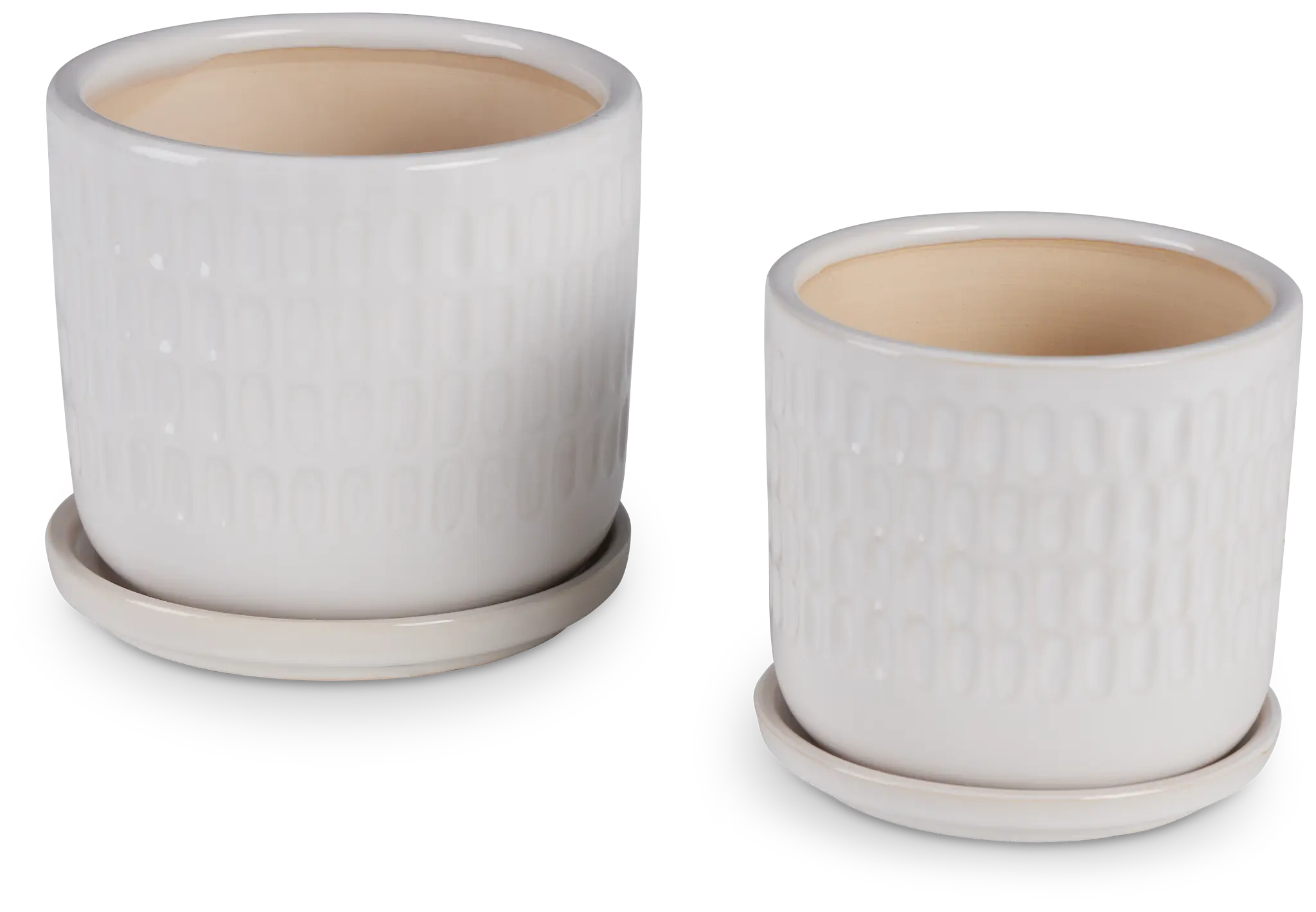 Titus White Set Of 2 Planter Titus White Set Of 2 Planter