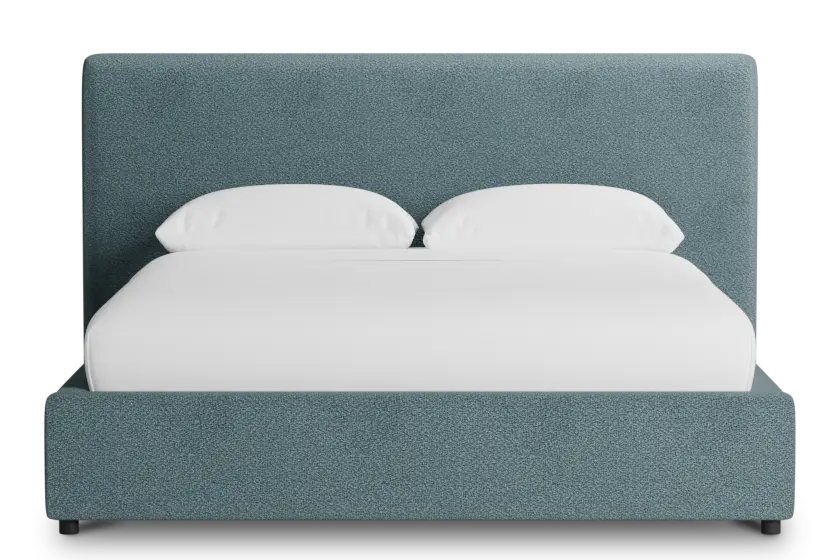 Grayton Sutton Blue 44" Upholstered Platform Bed Grayton Sutton Blue 44" Upholstered Platform Bed