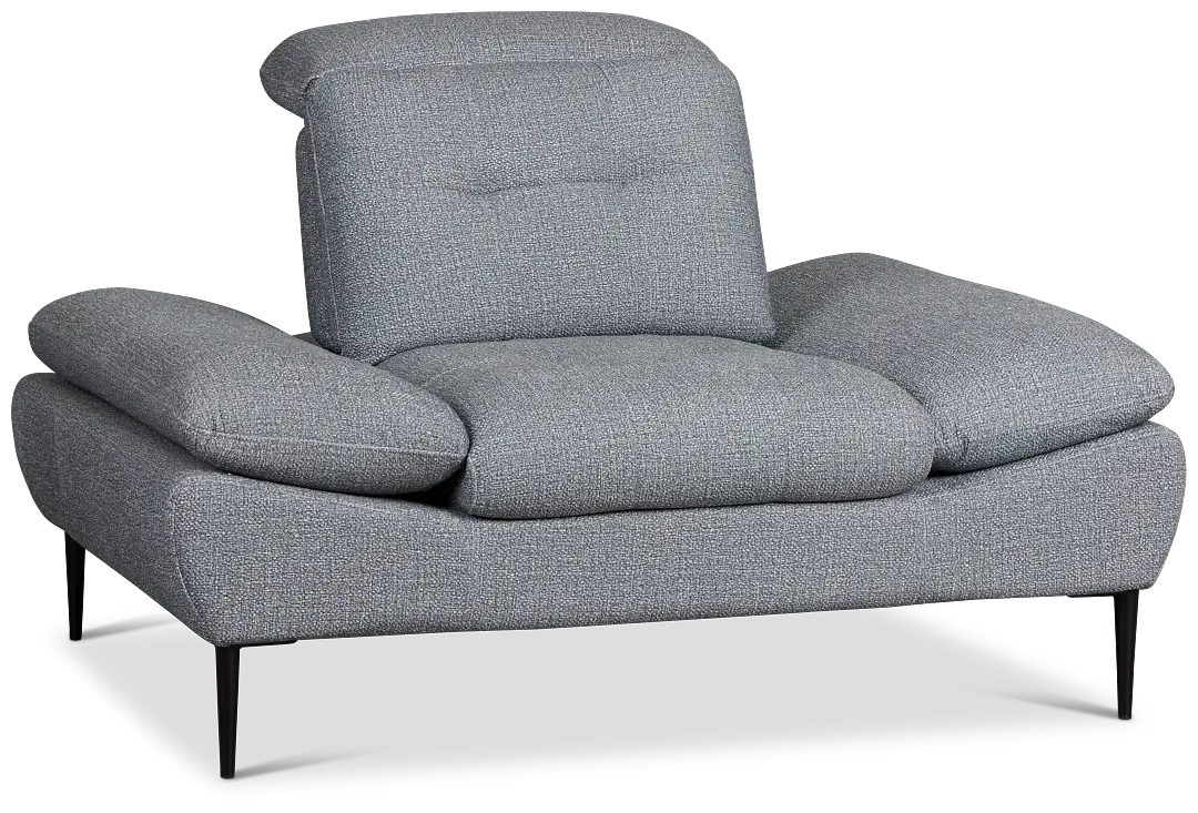 Micah Dark Gray Fabric Chair