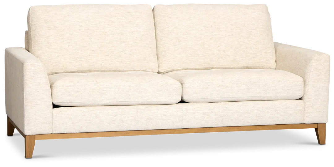 Maisie Light Beige Fabric Sofa