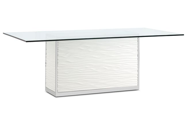 Ocean Drive 86" Glass Rectangular Table