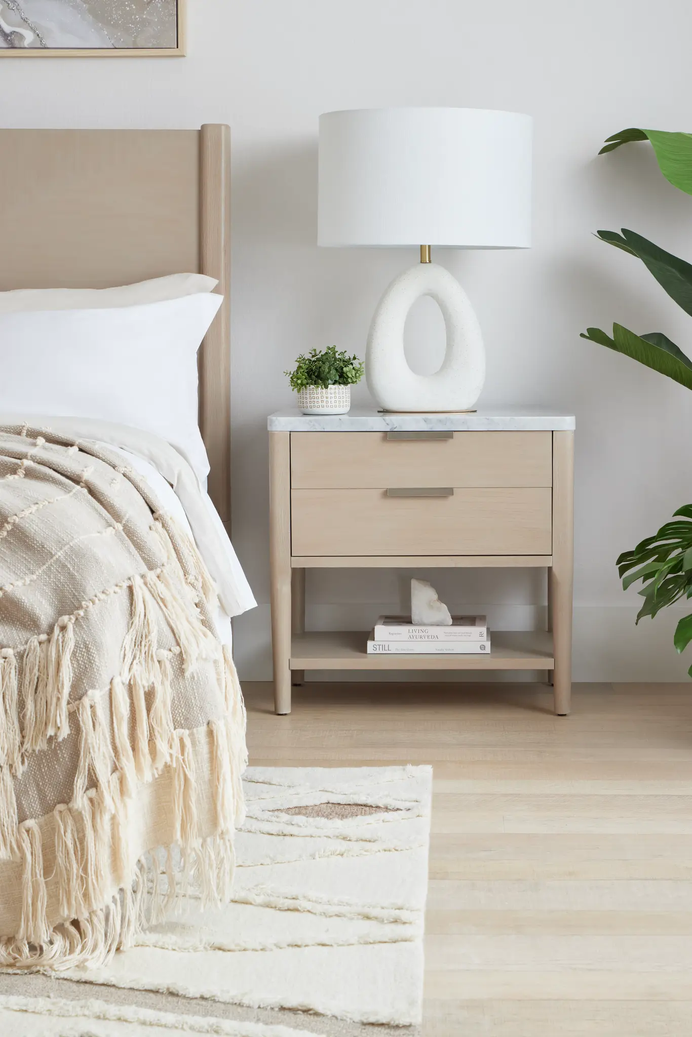 Castello Light Tone Nightstand Castello Light Tone Nightstand