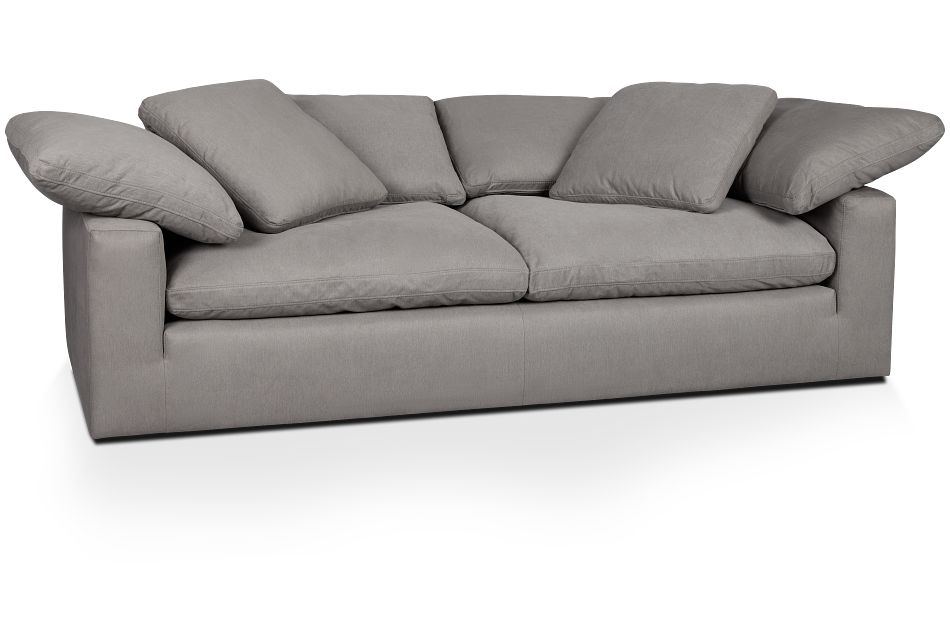 Nixon Light Gray Fabric Sofa, (2)