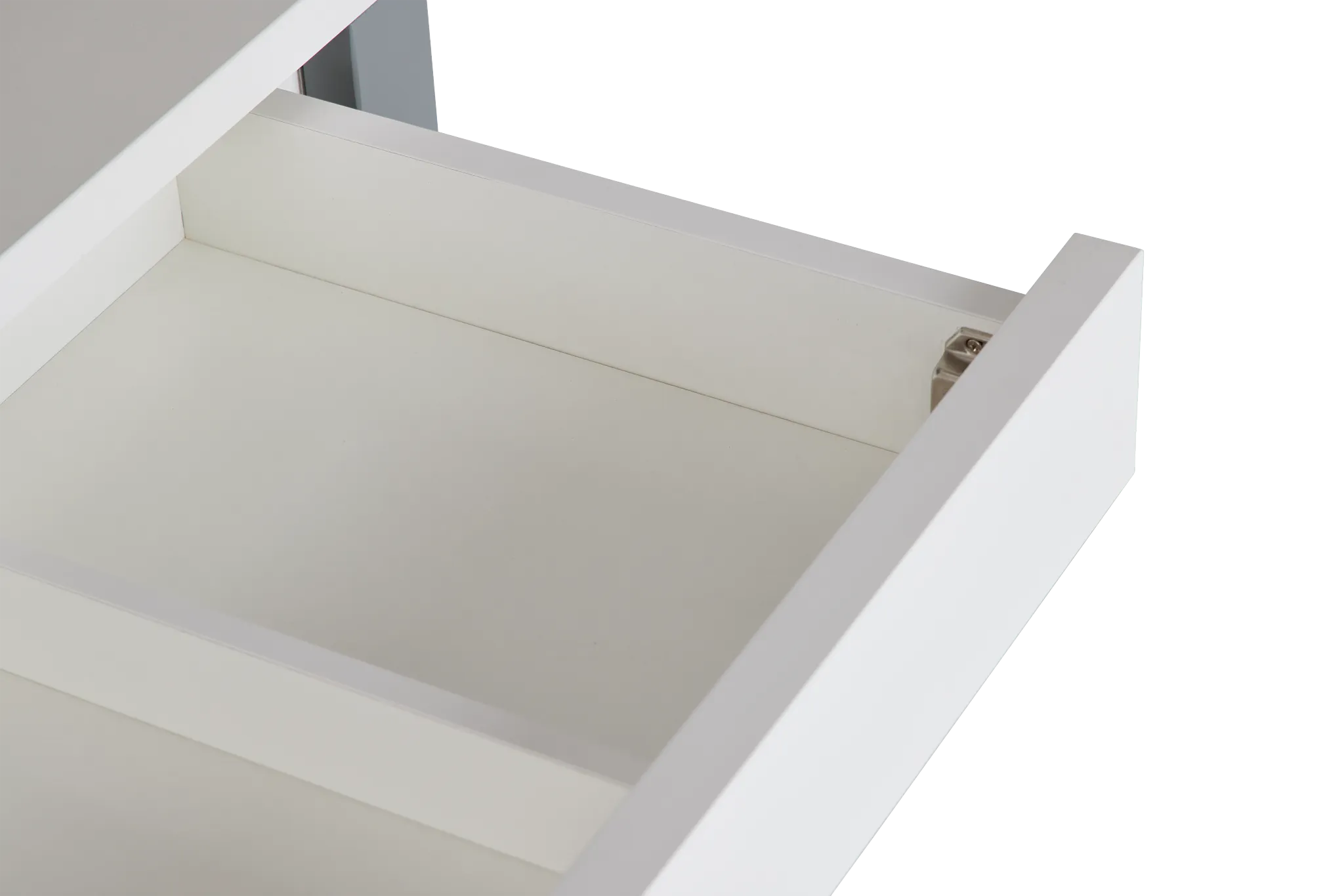 Clark White Dropdwn Dr Desk