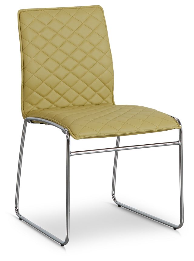 Skyline Light Green Metal Side Chair (3)