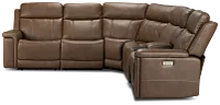 Jayden Brown Micro Medium Triple Power 2-arm Sectional