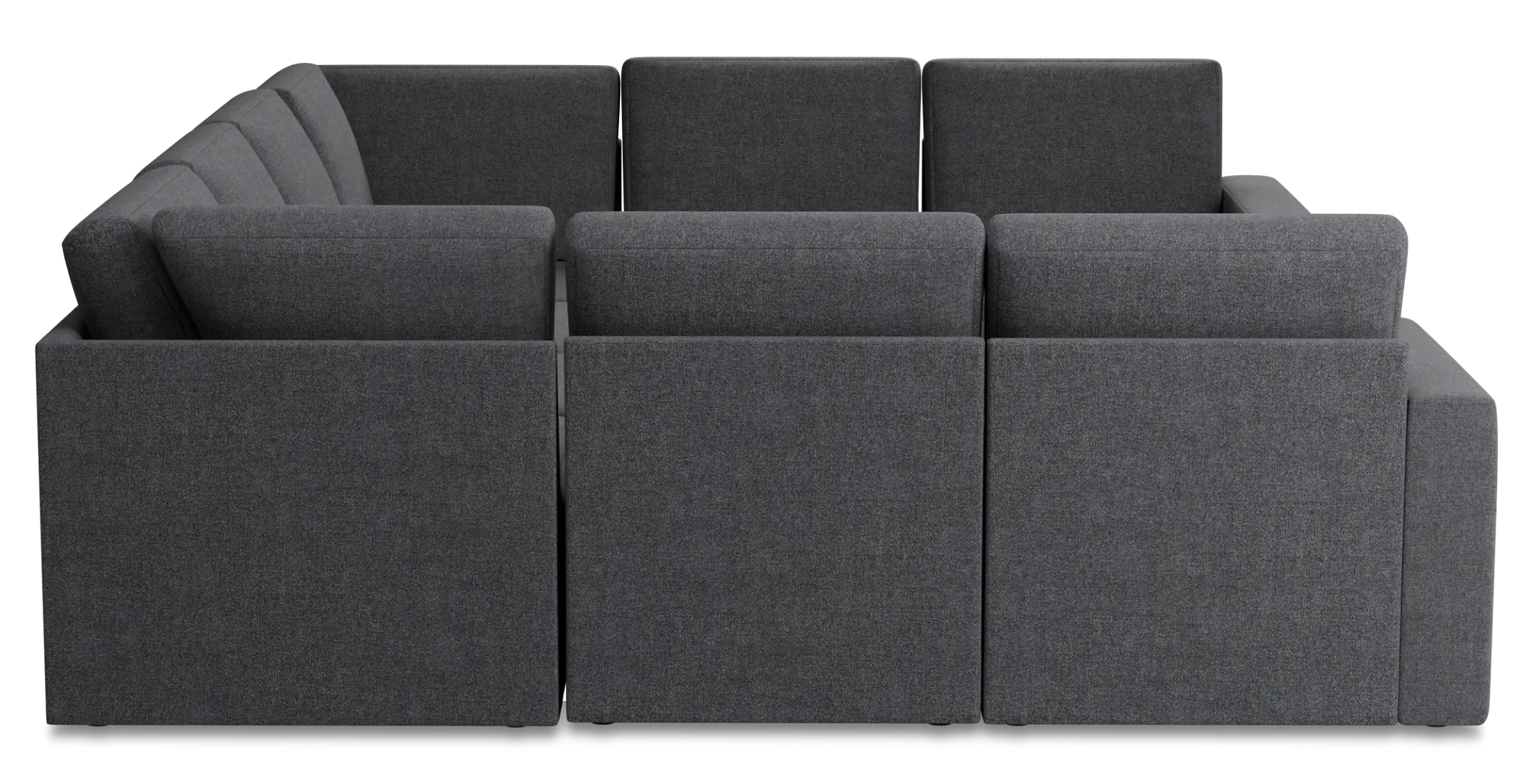 Citymod Dark Gray Fabric 8-piece Modular Sectional