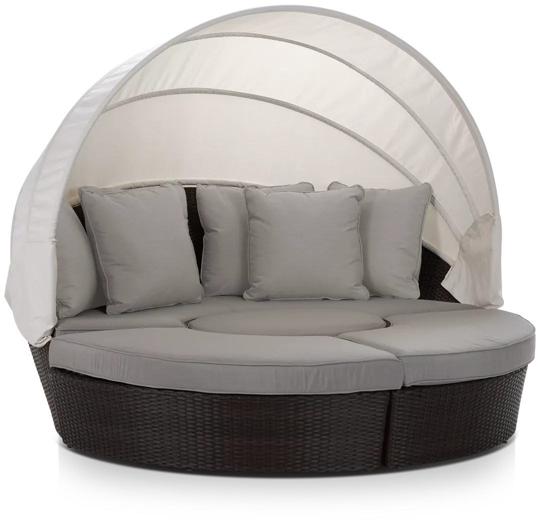 Fina Gray Canopy Daybed
