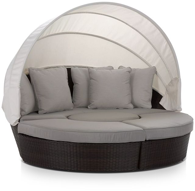 Fina Gray Canopy Daybed